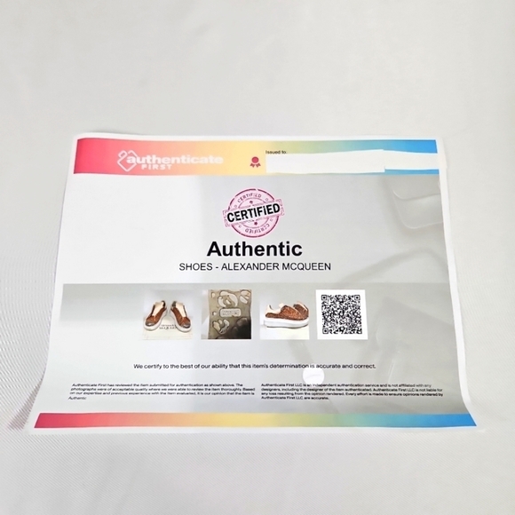 Alexander McQueen Girls Topaz Rose Glitter Oversized Sneakers Size 32 - Picture 6 of 11